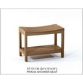 thumbnail image 4 of Grade-A Teak Wood Praha Shower Seat 24" Outdoor Patio Stool Bench, 4 of 4