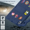 thumbnail image 7 of Kids Friendly Portable Tablet Case for Samsung Galaxy Tab A8 10.5 (2022) Case, EVA Foam Cute Pattern with Kickstand Cute Cartoon Shockproof PC Case for SM-X200/SM-X205 - Navyblue, 7 of 7