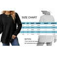 thumbnail image 5 of MOSHU Crewneck Sweatshirts for Women Side Split Long Sleeve Shirts Fashion Fall Womens Tops, 5 of 9