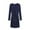 Blue, variant on WJHWSX Dresses for Women,Womens Fall Dresses,Casual Dresses for Women,Long Sleeve,V Neck,Comfort Fit,Solid,M