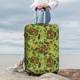 thumbnail image 3 of Lsque Carrot Eggplant Printed Luggage Cover, Travel Luggage Protector,Scratch and Dirt Resistant, Fits 18-32 Inch Luggage - Small, 3 of 9