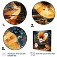 thumbnail image 3 of Designart "Gold Phonographs Melodic Echo painting" Music Wall Art Print, 3 of 5