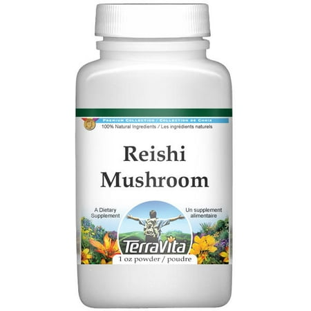Reishi Mushroom (Ganoderma lucidum) Powder (1 oz, ZIN: (Best Reishi Mushroom Supplement)