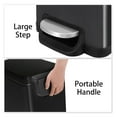 thumbnail image 4 of 13.2 Gal Slim Kitchen Trash Can with Lid, 50L Stainless Steel Garbage Can, Large Kitchen Rubbish Can, Step Trash Bin w/Foot Pedal and Inner Bucket, Bathroom Trash Can Airtight (Black), 4 of 9