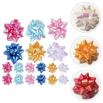Milisten Present Box Pull Bow 50Pcs for Christmas and Holiday Decorations in Assorted Colors
