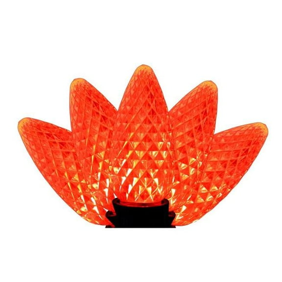 Holiday Bright Lights 9107048 LED PS C9 Orange Christmas Light Bulbs - 25 Count