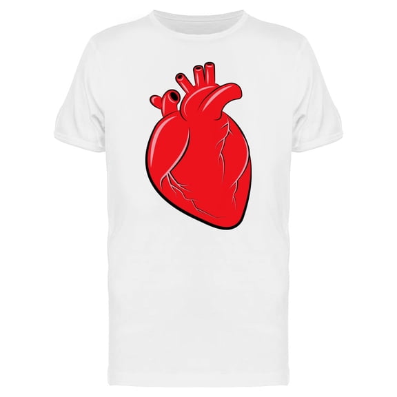 Cartoon Of Human Heart Tee Men's -Image by Shutterstock
