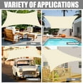 thumbnail image 4 of NEWEEN Waterproof Sun Shade Sail Rectangle UV Block Sunshade for Backyard Yard Deck Patio Garden Outdoor Activities and Facility(Beige,10'x13'), 4 of 8