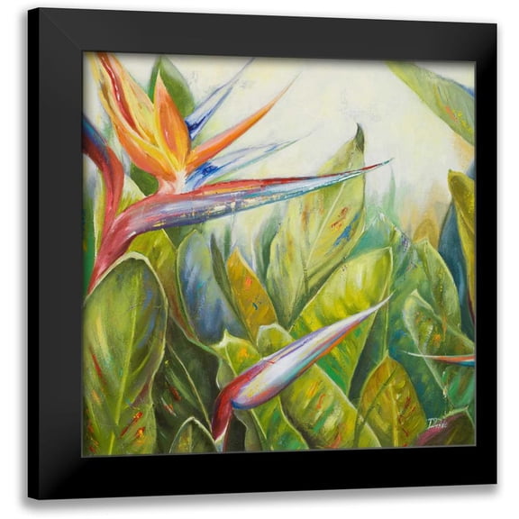 Pinto, Patricia 12x12 Black Modern Framed Museum Art Print Titled - Bird of Paradise II