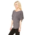 thumbnail image 2 of Women's Short Sleeve Draped Dolman T-Shirt, 2 of 3