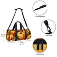 thumbnail image 5 of Thanksgiving Large Capacity Sports Bag with Interior Zipper Pocket, 17.7 Inches - Swim Bag, Duffle Bag, Dance Bag, Travel Tote Included, 5 of 6