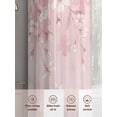 thumbnail image 5 of Pink Cherry Blossom Sheer Curtains 108 Inch Length 2 Panels Set, Spring Modern Farmhouse Floral Voile Window Treatment Semi Sheer Long Curtains Drapes for Bedroom/Living Room/Kitchen 52"x108"x2, 5 of 7