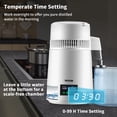 thumbnail image 4 of Water Distiller VEVOR 4L 0.3L/H 750W 0-99H Timing 304SS White, 4 of 9