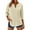 Style3-Khaki linen shirt women, variant on Mceream Womens Linen Button Down Shirts Oversized 3/4 Sleeve Casual Loose Fit V Neck Blouses Summer Boho Tops Plus Size Blusas De Lino Para Mujer Black XXL