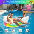 thumbnail image 4 of MoKo Pool Floats Adult, Inflatable Chairs, Pool Floaties, Inflatable Pool Toys with Cup Holders for Beach Party Water Park, 4 of 7