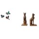 thumbnail image 1 of Arte De Pared De Pájaro De Madera Y Estatua De Gato Egipcio, Sujetalibros, Figuras Decorativas Para Jardín, Sala De Estudio, Granja, Oficina, Regalo De Inauguración De La Casa., 1 of 8