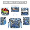 thumbnail image 2 of Pioneer Flower Floral Print Pattern Womens Lunch Box for Work,Insulated Large Lunch Bag for Tween and Teen,Loncheras Para Mujer,Leakproof Adult Lunch Bag for Work,Beach,Travel,Picnic,Camping, 2 of 7