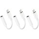 thumbnail image 1 of wonima11 esbeecables Lightning to 3.5mm Audio Adapter, 3 Pack, Compatible with iPhone 14, 13, 12, 11, XS, XR, X, 8, 7, iPad, Supports All iOS, 1 of 1