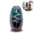 thumbnail image 1 of Polished Edge Mirror for Ceramics, Minimalist Modern Blue Ceramic Base Mirror, Ideal for Any Room (1PCS), 1 of 7