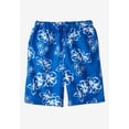 thumbnail image 3 of KingSize Men's Big & Tall Hibiscus Print 8" Swim Trunks, 3 of 6