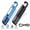 Blue+Black, variant on Rechargeable XPE Flashlight, Super Bright Handheld Torch with COB Side Light, 5 Modes, Waterproof, Portable with Carabiner, USB Charging, for Camping, Hiking, Emergency, Home Use-Smiling Shark