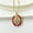 Bright Red, variant on Vintage Oval Hand-woven Virgin Mary Necklace