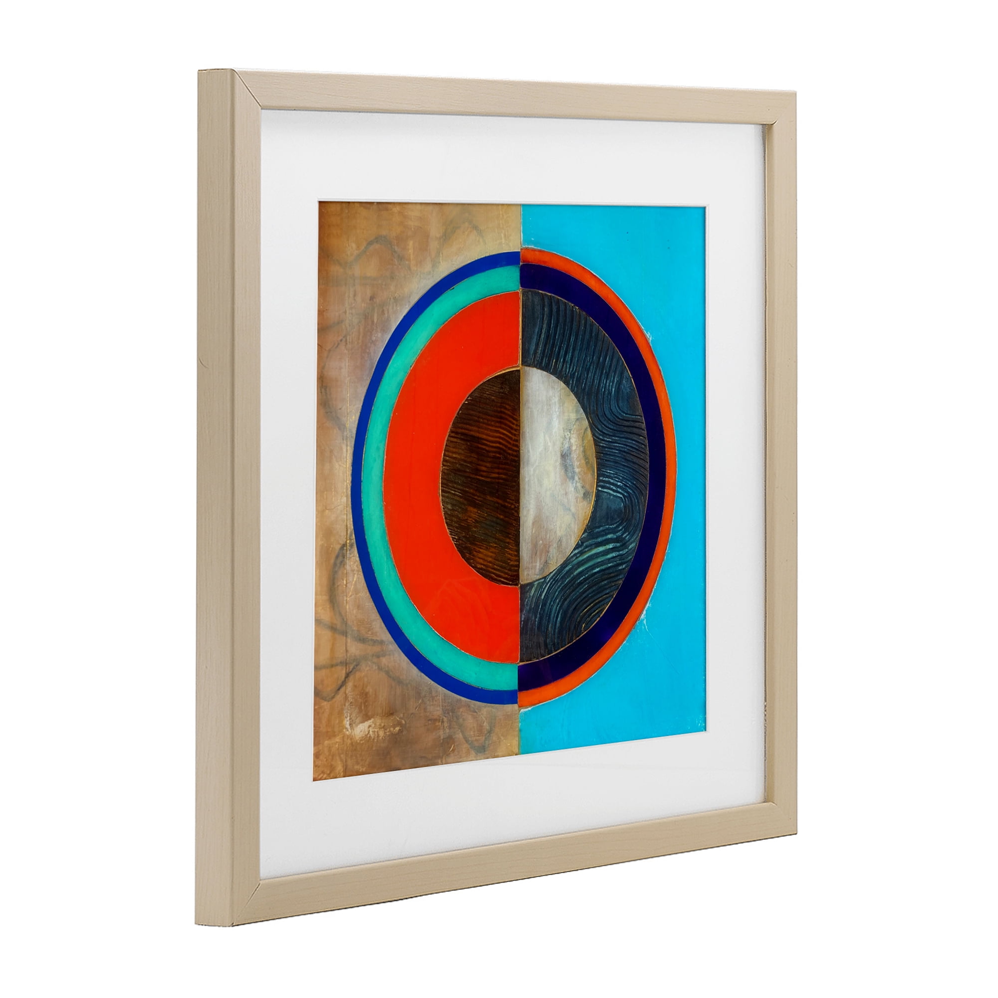Stupell Industries Red Arc Summer Circle Birch Framed Print Under Glass, design by Matthew Finger