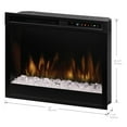 thumbnail image 2 of Dimplex 23" Multi-Fire XHD Built-in Electric Firebox with Acrylic Ember Media Bed - Black, XHD23G, 2 of 4