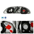 thumbnail image 3 of AKKON - For 1998-2002 Toyota Corolla Ce Ve S Black Altezza Tail Brake Lights Left + Right, 3 of 7