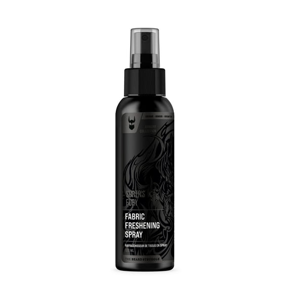 THE BEARD STRUGGLE Surtr's Fury Fabric Freshener Spray - Clothes and Room Odor Eliminator, Black Collection (120ml)