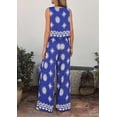 thumbnail image 5 of PRETTYGARDEN Women's Summer 2 Piece Lounge Sets Boho Floral Tank Tops Flowy Wide Peg Pants Travel Beach Vacation Outfits, 5 of 10