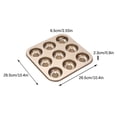 thumbnail image 2 of Stainless Steel Donut Baking Tray Mini Cake Chocolates Desserts Mold Kitchen Non Stick Baking Tray, Dishwasher Microwave Safe, 2 of 6