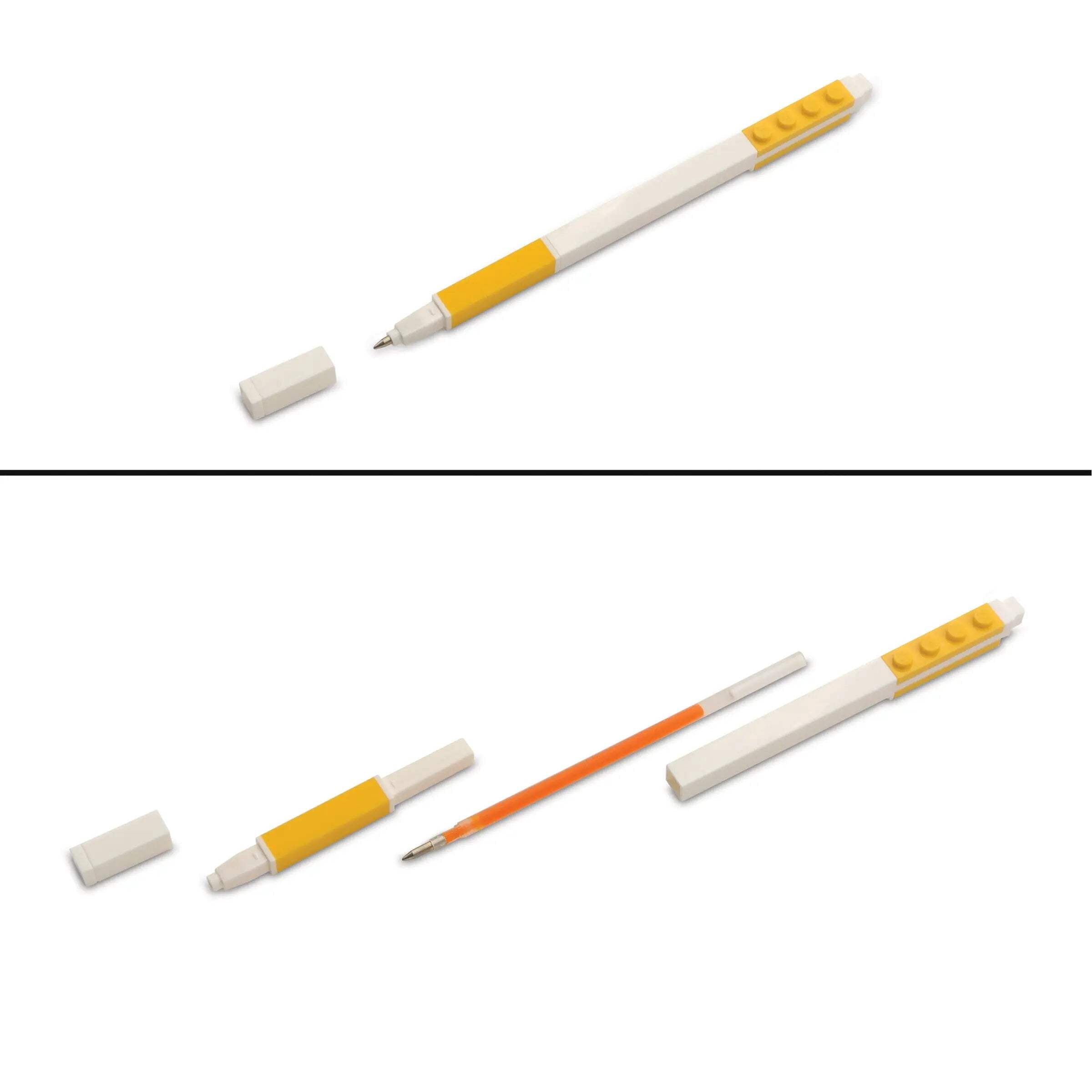 LEGO Stationery Locking Notebook with Gel Pen - Yellow (52441)