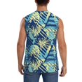 thumbnail image 4 of Fotbe Hawaiian Style Men's Camiseta sin Mangas Estampada para Hombres, Playera Casual para Gimnasio, Entrenamiento, Playa-Small, 4 of 7