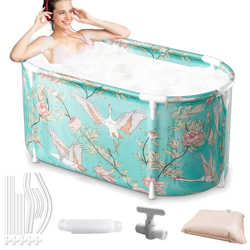 Foldable Bathtub Portable Soaking Bath Tub,Eco-Friendly Bathing Tub for