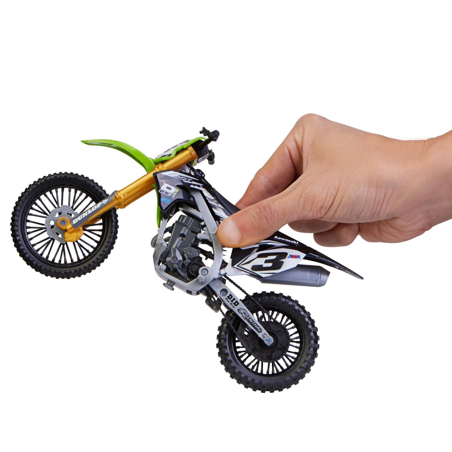 Supercross, Authentic Eli Tomac 1:10 Scale Collector Die-Cast Motorcycle Replica with Display Stand