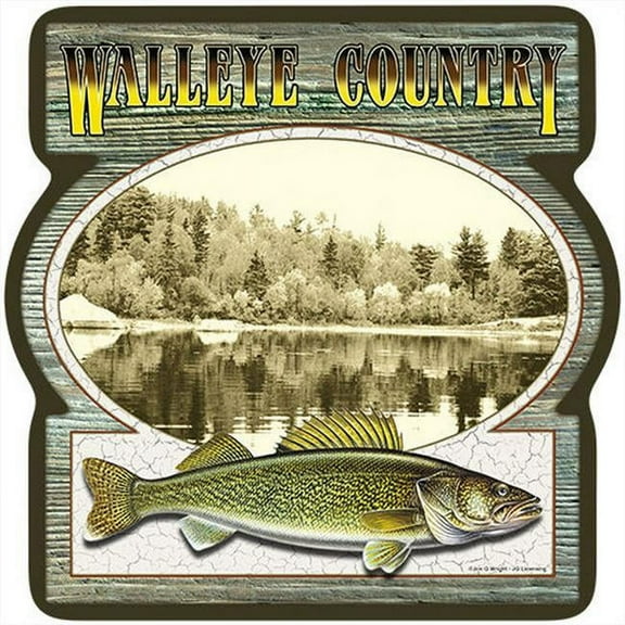 SignMission P-1212 Walleye Country Walleye Country Novelty Sign