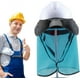 thumbnail image 4 of Helmetmounted UV protection visor sunshade for construction, outdoors, light blue, 4 of 5