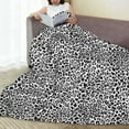 thumbnail image 6 of Honeii Black Leopard Print Fleece Blanket - Throw Blanket for Bed, Sofa, Couch, Camping, and Travel , Microplush Ultra Soft Warm Blanket-40"x30", 6 of 7