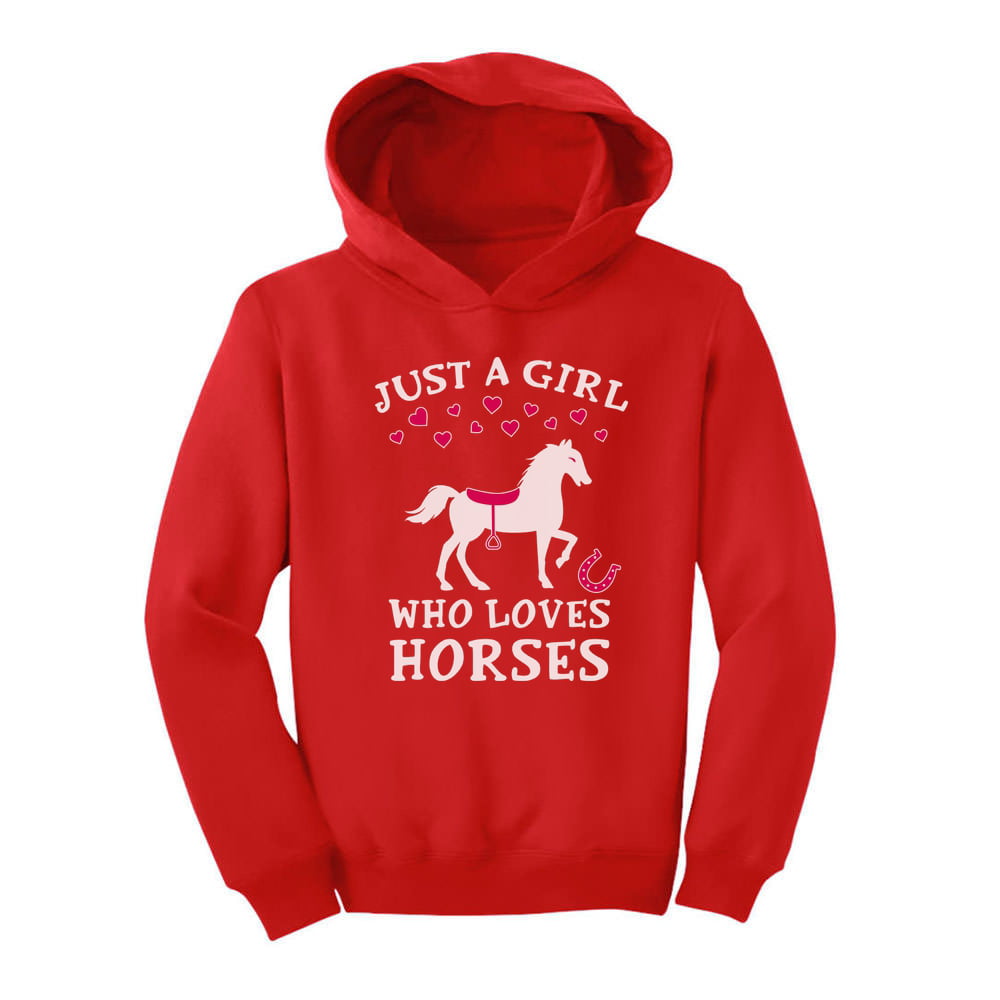 Ugly Christmas Sweater Love Horses Girl Toddler/Kids Long sleeve T-Shirt Rearing 