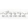 thumbnail image 2 of Allen, Kimberly 14x8 White Modern Wood Framed Museum Art Print Titled - This is Us Our Life v2, 2 of 4