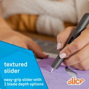 Slice Pen Cutter with Retractable Ceramic Safety Blade, 3-Position Manual Slider