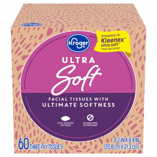 KR Ultra Soft Facial Tissues 60 ct