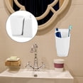 thumbnail image 4 of 1 Fije el conjunto de taza de enjuague bucal Copa de cepillado de dientes de pared (blanco), 4 of 8