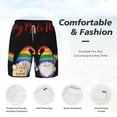 thumbnail image 5 of Lsque Mens Swim Trunks Lgbt Gnome Pattern - Bathing Suit Compression Liner - Beach Swim Shorts Swimwear - (S-3XL) - Stretch Quick Dry -Medium, 5 of 9