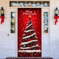 thumbnail image 5 of Christmas Front Door Cover Elastic, 35 * 78''Christmas Door Cover Cloth with Elastic, 2025 New Christmas Front Door Decorations, Elastic Fabric Door Cover Christmas for Festive Party Home Decor, 5 of 7