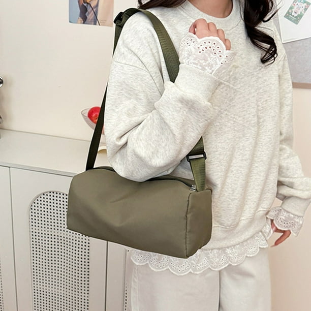 Water-Resistant Nylon Crossbody Shoulder Bag Backpack for Daily Use, Travel, and Outdoor Activities