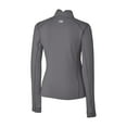 thumbnail image 3 of Women's Cutter & Buck  Gray Columbus Crew Traverse Stretch Eco Quarter-Zip Top, 3 of 3