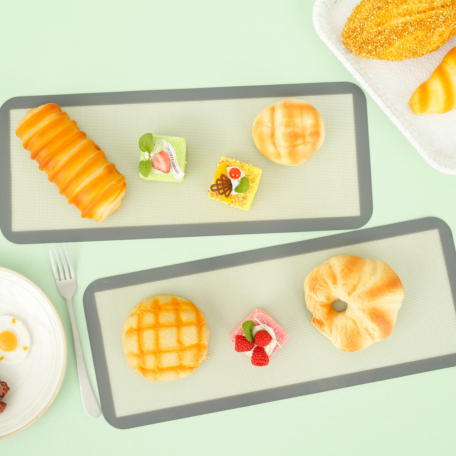 Wekvgz 10Pcs Silicone Mats for Freeze Dryer Reusable Silicone Baking Sheet Non Stick Freeze Dryer Trays Liners Multipurpose Silicone Baking Sheet Liners for Kitchen Baking