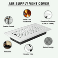 thumbnail image 3 of Achtek Air Supply Vent 16"x 16" Duct Opening (Overall 17-1/2"x 17-3/4") Solid Cast Aluminum Register Cover | Powder Coated, 3 of 12